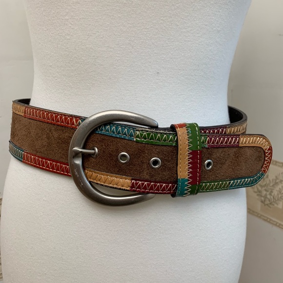 Fossil Accessories - Fossil 2” Wide Multicolor Leather Belt